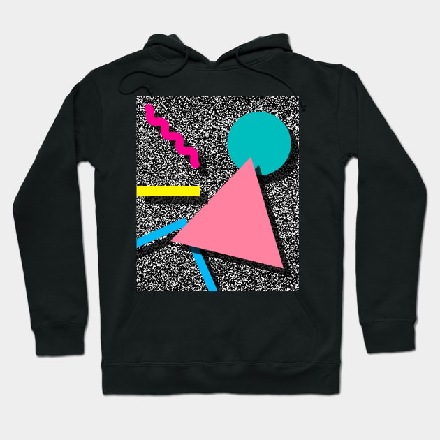 80s Geometric Design Pattern Hoodie by The90sMall